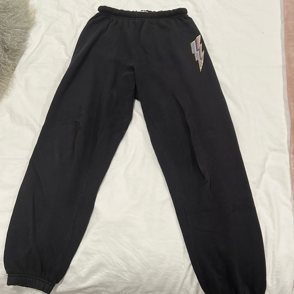 Black spiritual gangster sweatpants. XS